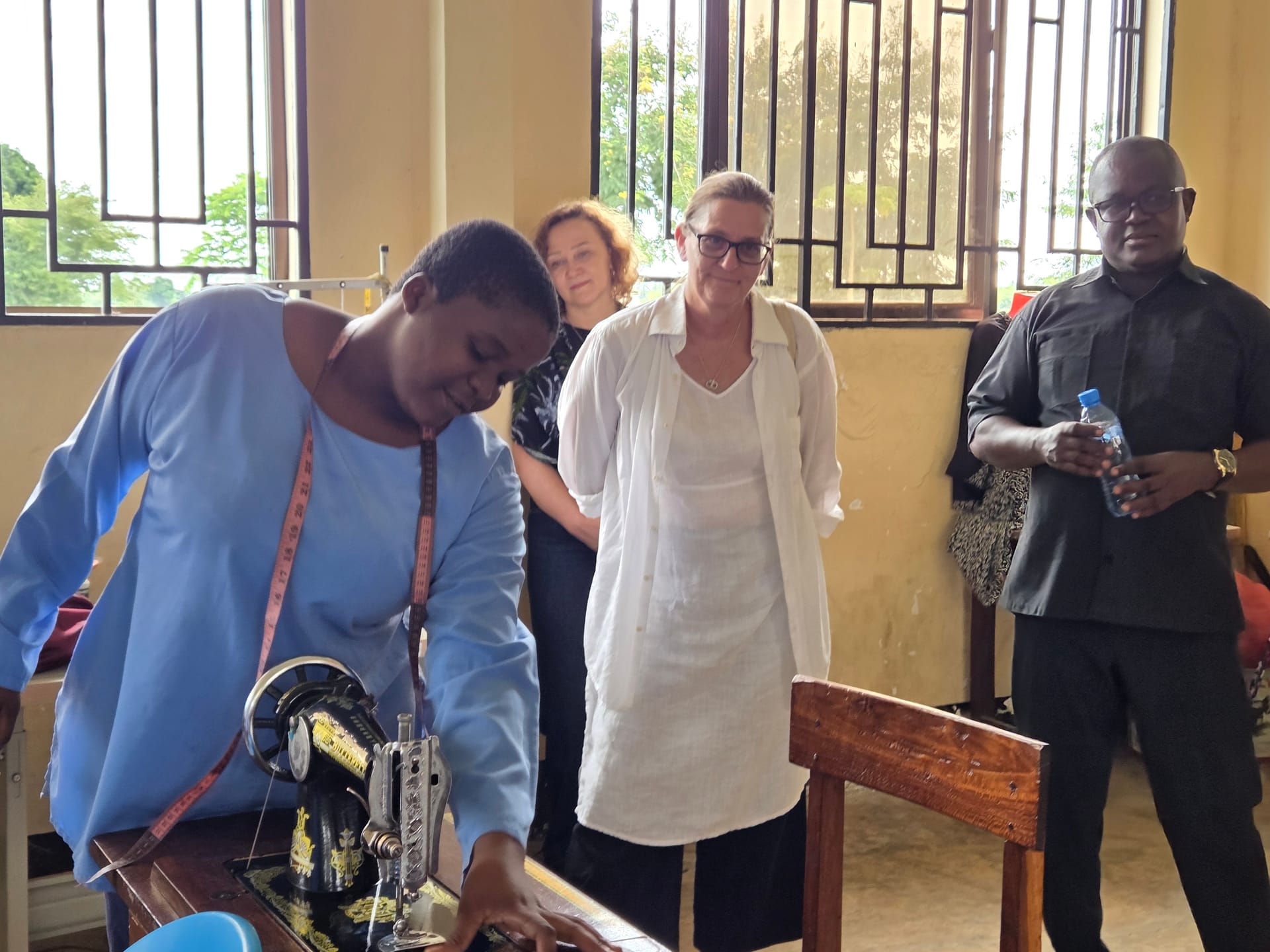 Students during hands-on practical training