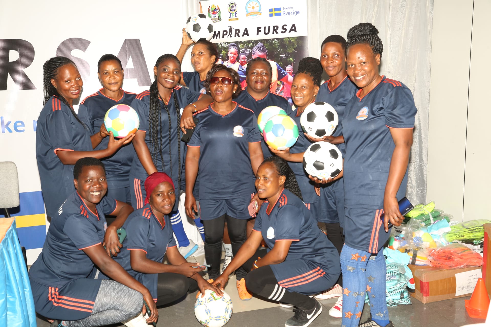 Competitive match between school teams